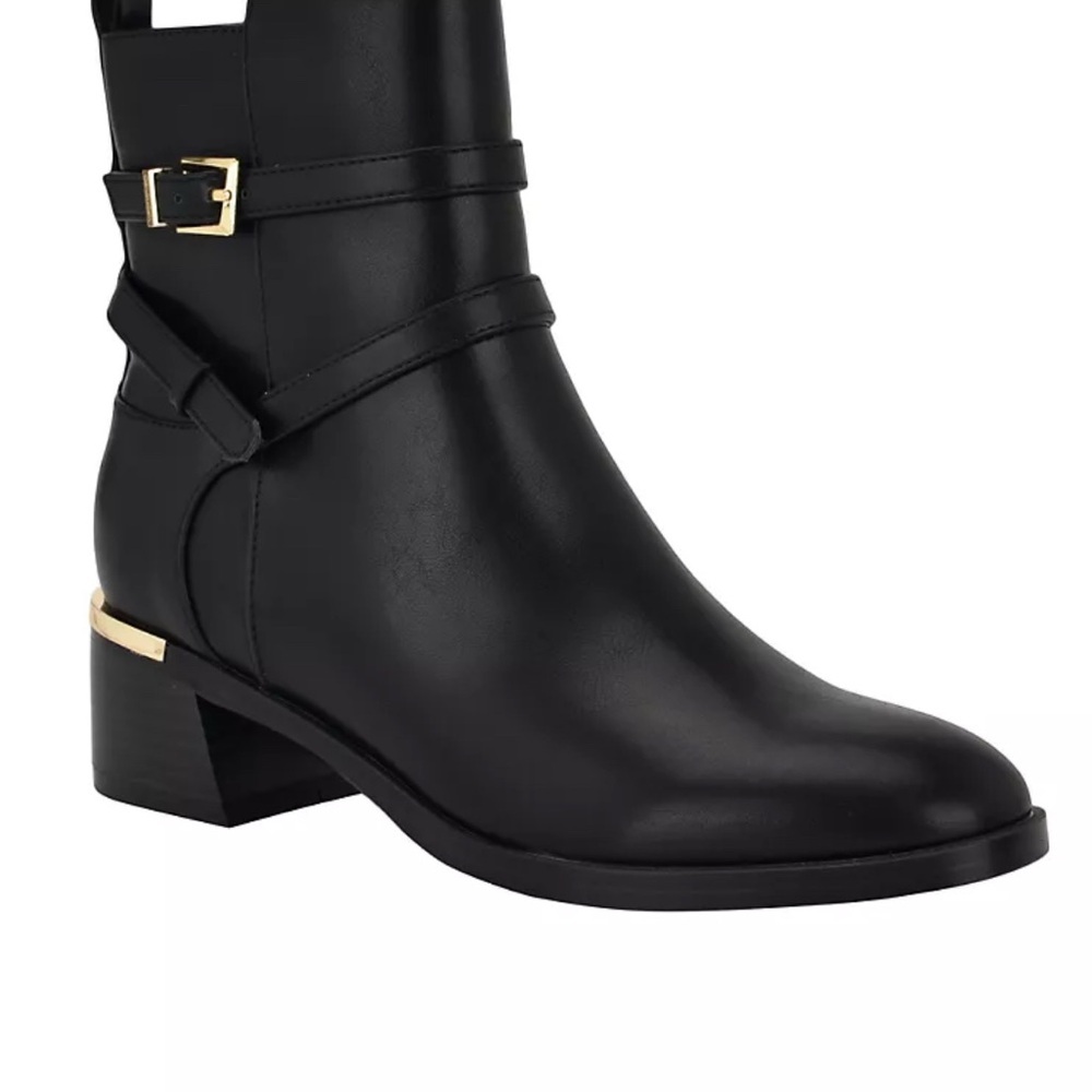 Calvin Klein Jasen Black Ankle Booties. Size 7.5 - Picture 2 of 11